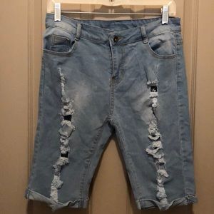 Denim shorts